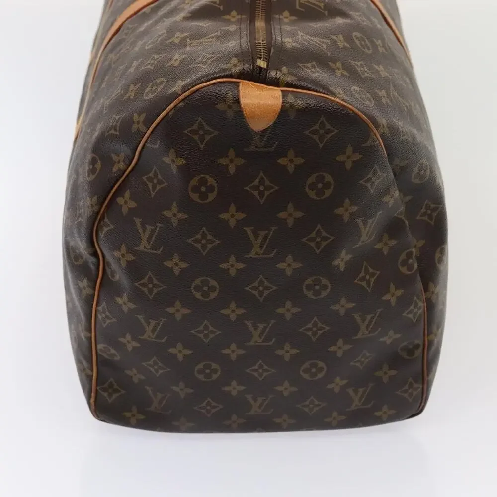 Louis Vuitton Monogram Keepall 60 Travel Bag Brown